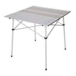 camp table; silver