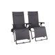 Quad Zero Gravity Chair 2pk; Gray; Adult