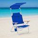 Metal beach chair with sunshade