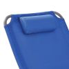 2-Pack 4-Position Oversize Beach Chair;  Blue