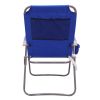 2-Pack 4-Position Oversize Beach Chair;  Blue