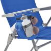 2-Pack 4-Position Oversize Beach Chair;  Blue