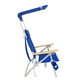 Metal beach chair with sunshade