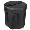 Collapsible Grocery Cooler Bag 3 Gallon Insulated Food Container Seat Combo for Camping Picnic Shopping