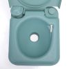 5.3 Gallon 20L Flush Outdoor Indoor Travel Camping Portable Toilet for Car; Boat; Caravan; Campsite; Hospital; Green