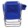 2-Pack 4-Position Oversize Beach Chair;  Blue