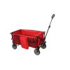 Camping All-terrain Folding Wagon with Oversized Wheels;  Blue and Red