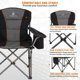 Folding Camping Chair Portable Padded Oversized Chairs with Cup Holders