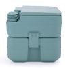 5.3 Gallon 20L Flush Outdoor Indoor Travel Camping Portable Toilet for Car;  Boat;  Caravan;  Campsite;  Hospital