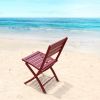 Outdoor Folding Chair Set of 2 All Weather Aluminum Patio Chairs